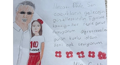 Mila’dan Başkan Topaloğlu’na duygulandıran Öğretmenler Günü sürprizi